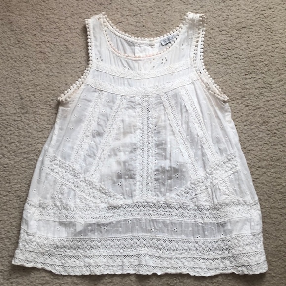 Ivory Eyelet Detailed Blouse - Picture 1 of 7